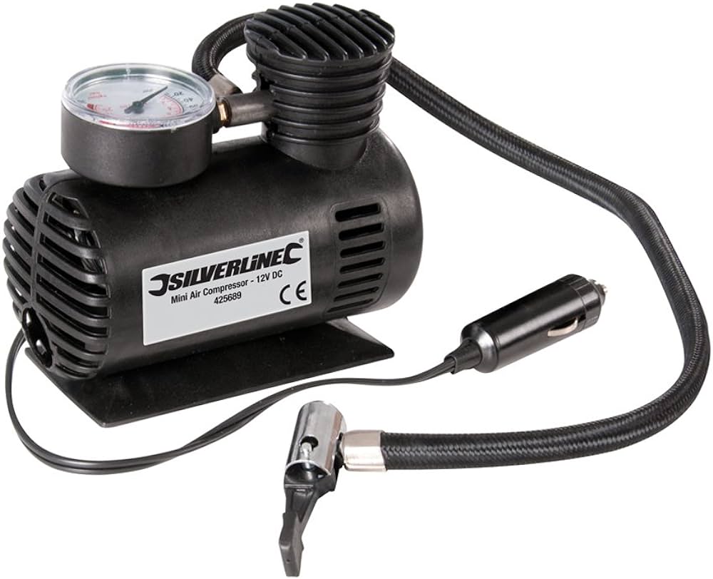 SILVERLINE AIR COMPRESSOR MINI 12V 