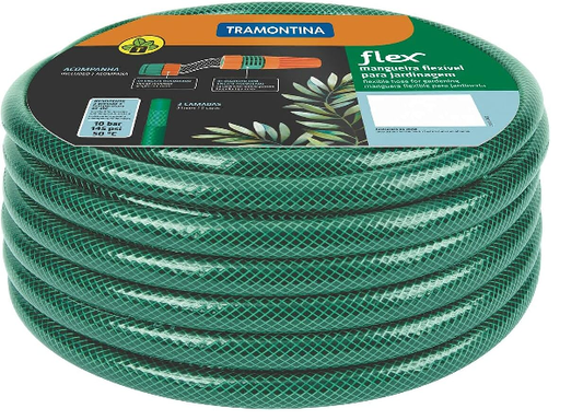 Tramontina garden hose with free connectors and sprayer