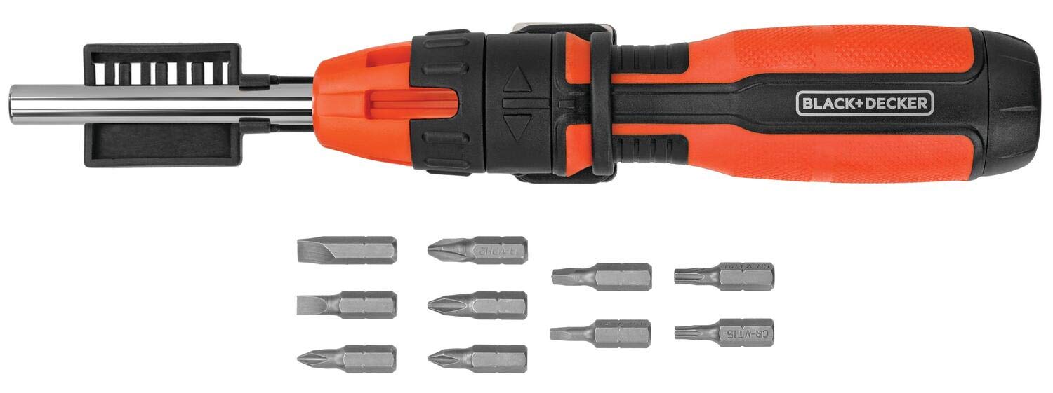 Black N Decker Screwdriver Ratchet 10pc BDHT68127