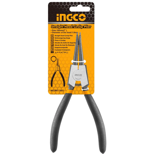 Ingco Circlip Pliers (Straight Head) 7'' HCCP011802