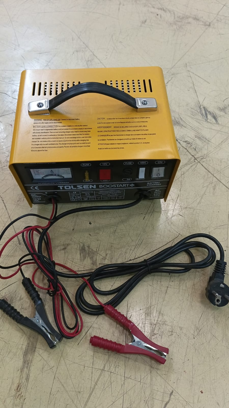 Tolsen Boostart+ 12V/24V Battery Charger 20A (79997)