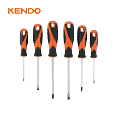 SCREWDRIVER TPR HANDLE 6PC 3PC SLOTTED: SL3 × 75MM, SL5 × 100MM, SL6 × 125MM 3PC PHILLIPS: PH0 × 75MM, PH1 × 100MM, PH2 × 125MM