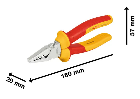Bosch VDE Crimping Plier 180mm