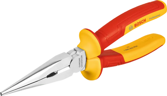Bosch VDE Long Nose Plier Straight 200mm