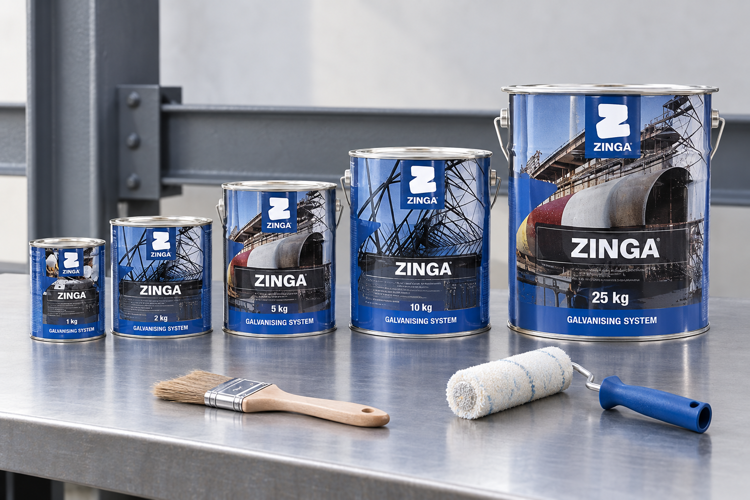 Zinga Galvanised System kit and container range
