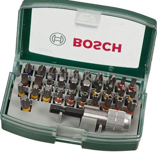 BOSCH 32 pc Screwdriver bit set Code: 2607017063