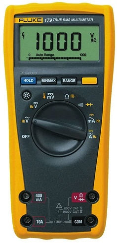 Fluke 179 TRMS Digital Multimeter with temperature readings