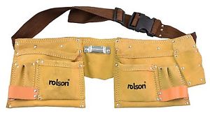 Rolson Double Leather Tool Pouch 12 Pockets