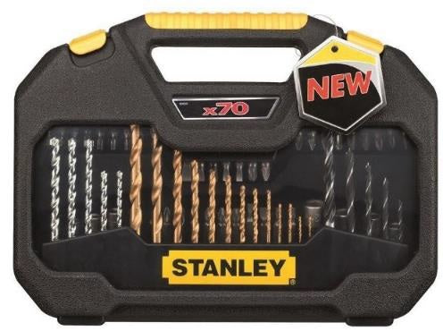 Stanley Drill bit mixed titanium 70 pc set