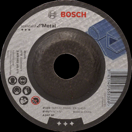 Bosch Standard for metal Grinding Discs