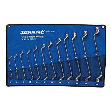 Silverline Deep Ring Spanner 12 pc set